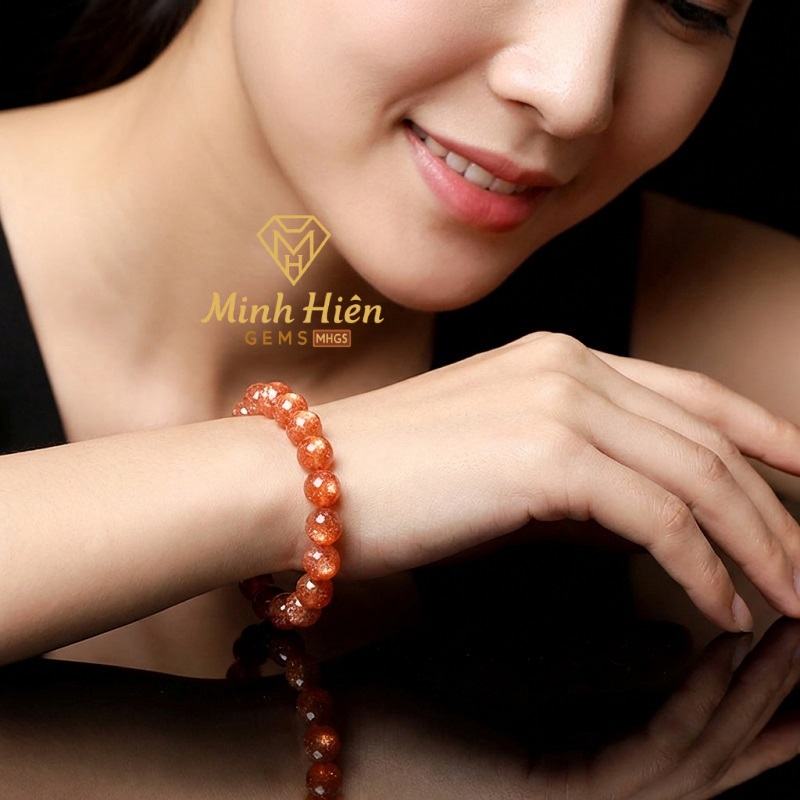 Vòng tay đá Mặt Trời Vàng Ánh Kim 7A tự nhiên 24 damattroivang1