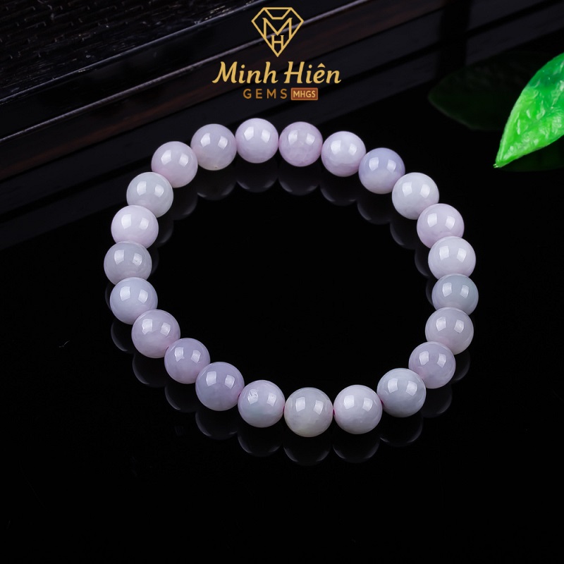 Vòng tay Ngọc Phỉ Thúy Tím Violet tự nhiên loại A 29 phithuytimviolet1