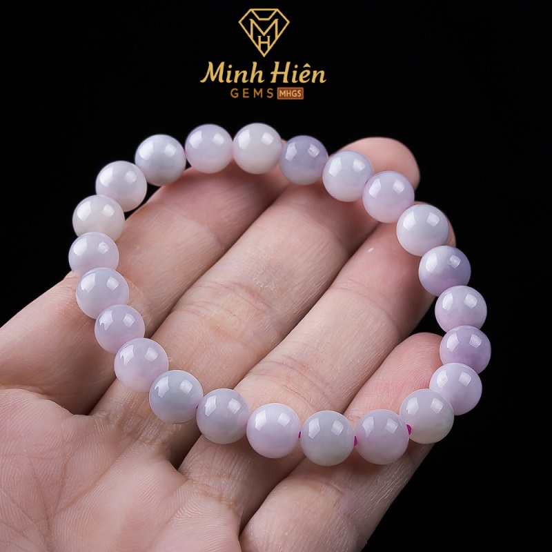 Vòng tay Ngọc Phỉ Thúy Tím Violet tự nhiên loại A 31 phithuytimviolet3