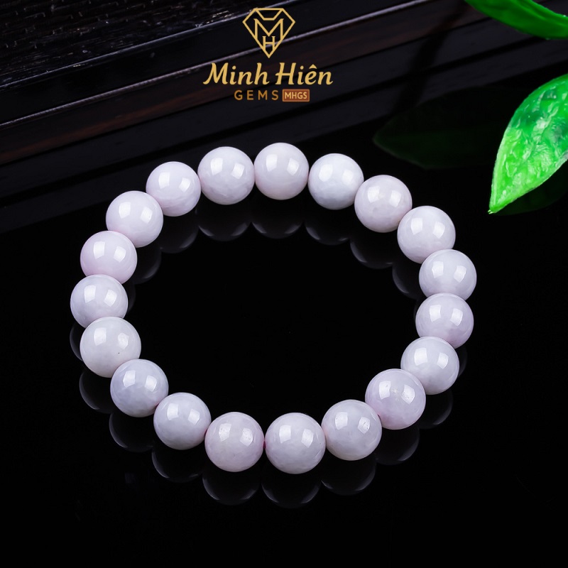 Vòng tay Ngọc Phỉ Thúy Tím Violet tự nhiên loại A 32 phithuytimviolet4