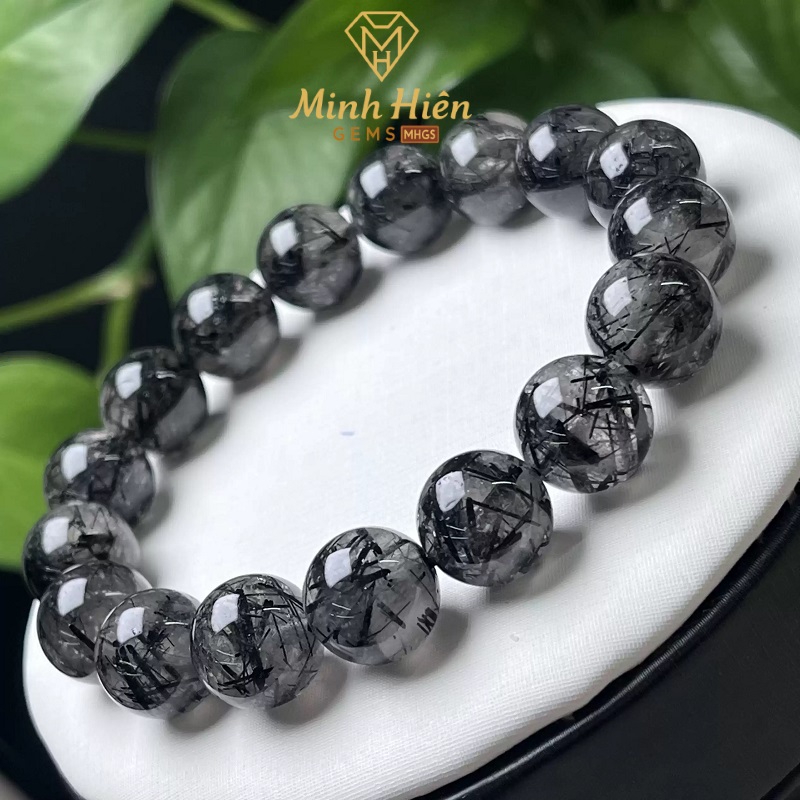 Vòng tay đá Thạch Anh Tóc Đen 5A tự nhiên 30 thachanhtocden5a3